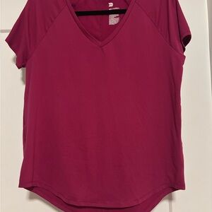 All in Motion Magenta Relaxed Short Sleeve Tee